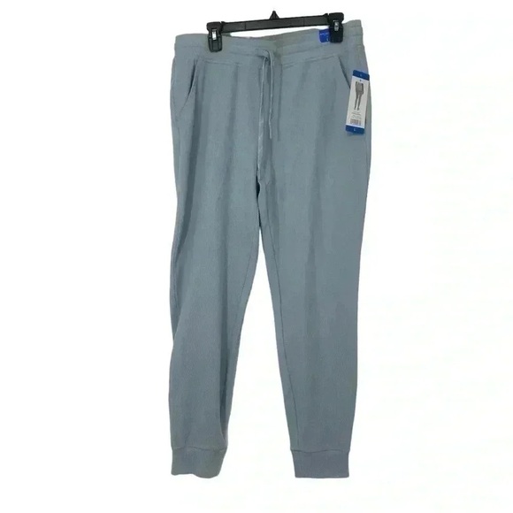 Marc New York Ribbed Joggers L Serenity Blue Lounge Pants NWT Flaw - Picture 8 of 12
